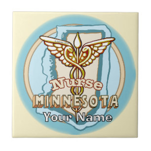 Carreau de l'infirmière du Minnesota Caduceus