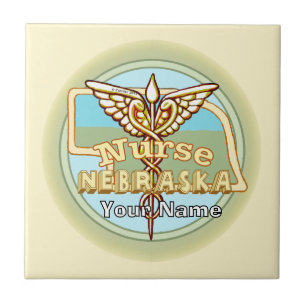 Carreau de l'infirmière du Nebraska Caduceus