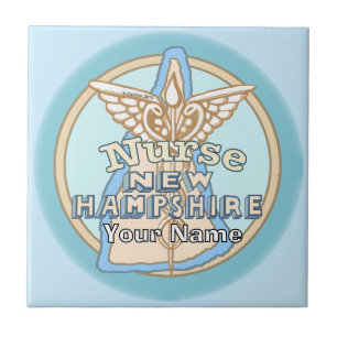 Carreau de l'infirmière du New Hampshire Caduceus