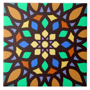carreau de motif géométrique mosaïque islamique
