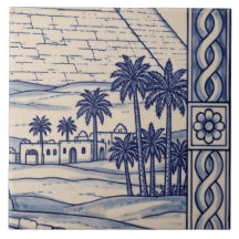 Carreau de murale en azulejo Egypte 4 sur 6 milieu