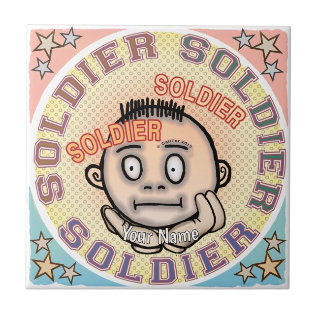 Carreau de soldat militaire (Devant)