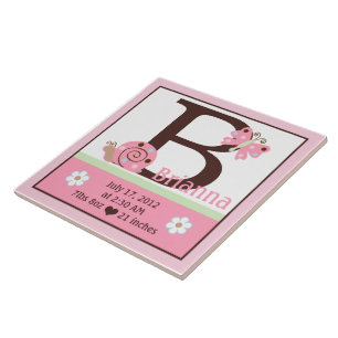 Carreau de statistiques de naissance rose personna