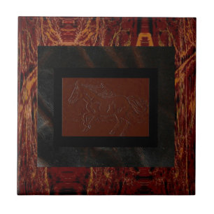 Carreau de texture faux/empreinte de cheval