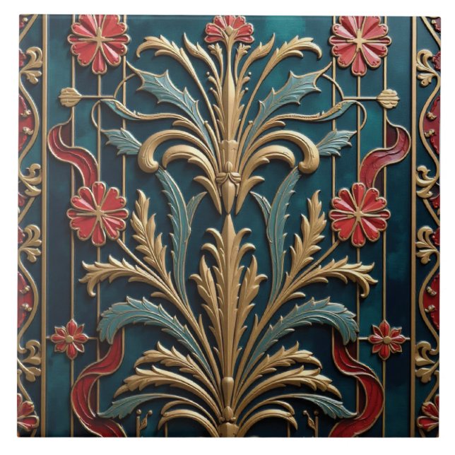 Carreau Déco Bouquet Moderne (Devant)