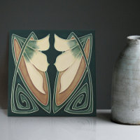 Décor Art Déco Lys Jaunes Floral Décor Art Nouveau