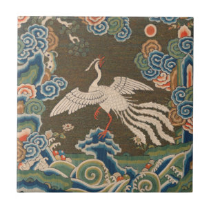Carreau Décor d'antiquité chinois d'oiseaux