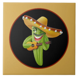 Carreau Décor de cactus du sud-ouest cool