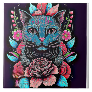 Carreau Décor de chat