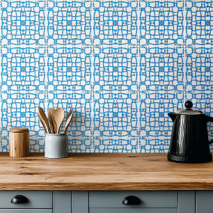 Carreau Décor de villa italienne en tuiles bleues turquois