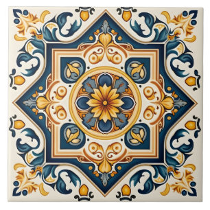 Carreau Décor espagnol méditerranéen
