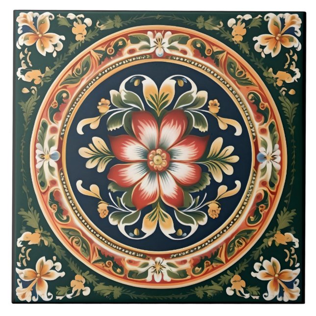 Carreau décoratif norvégien 1 (Devant)