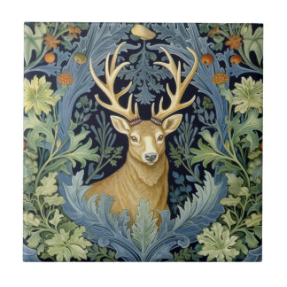 Carreau Deer Art nouveau