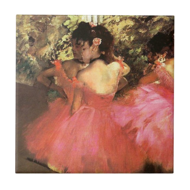 Carreau Dégazez les danseurs dans la tuile rose (Devant)