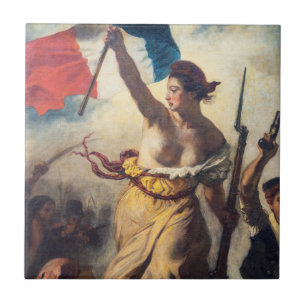 Carreau Delacroix - Liberté À La Tête Du Peuple Gros Plan