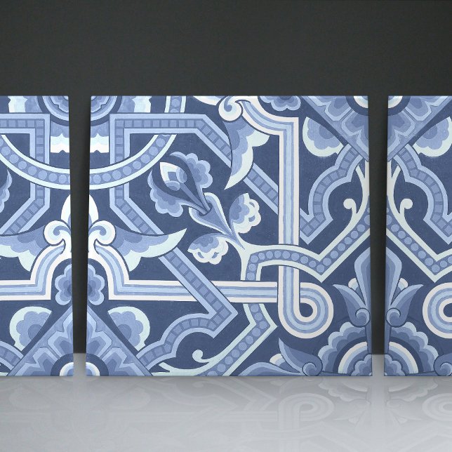 Carreau Delft Blue Floral de Christopher Dresser (Créateur téléchargé)