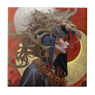 Carreau Demon Queen Imaginaire Art