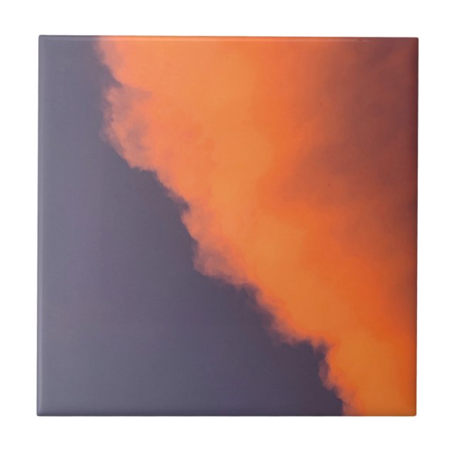 Carreau Des nuages magiques et rêvés dans des couleurs rêv (Devant)