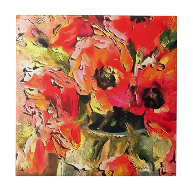 Carreau Des Pépites Dans Un Vase En Verre Black Outline Ar (Devant)