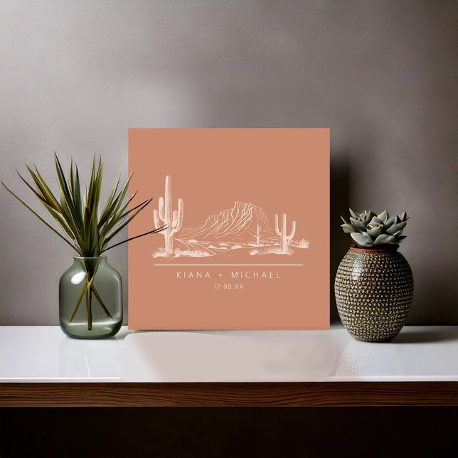 Carreau Desert Vibes Paysage Mariage Terra Cotta ID1019 (Créateur téléchargé)