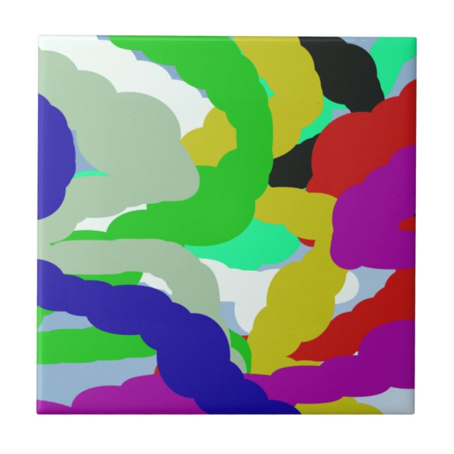 Carreau design abstrait 64329 coloré (Devant)