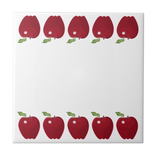 Carreau Design Apple rouge (Devant)