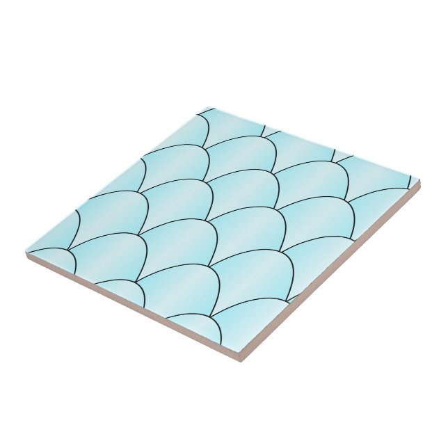 Carreau Design Art déco bleu (Côté)