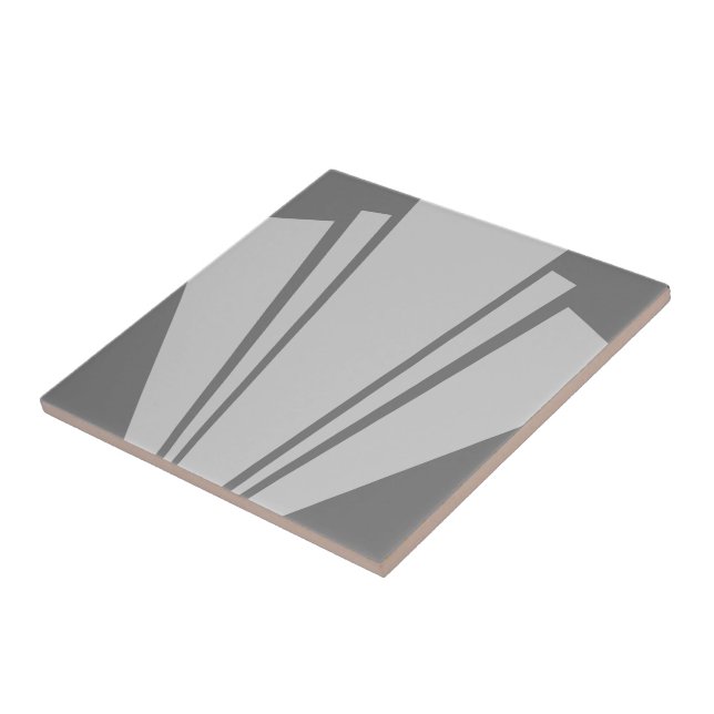 Carreau Design Art déco gris (Côté)