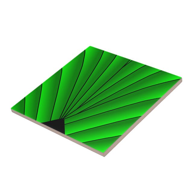 Carreau Design Art déco vert (Côté)