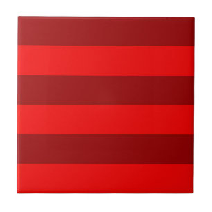 Carreau Design des rayures rouge et marron