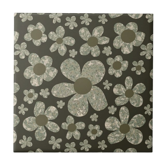 Carreau Design floral sur Carrelage en céramique (Devant)