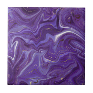 Carreau Design Funky Super Courbes violettes marbre 5-6