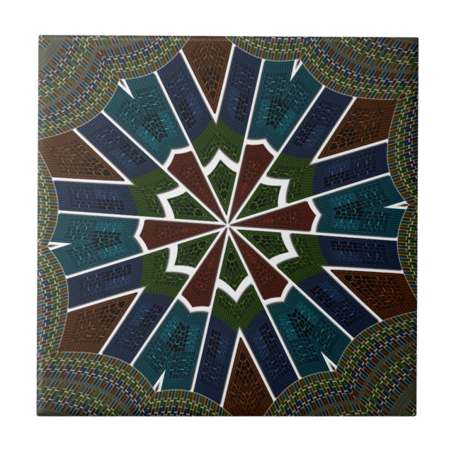 Carreau Design inspiré de Sari avec détails complexes (Devant)