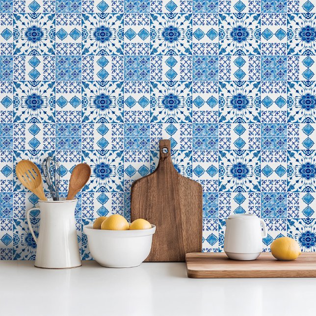 Carreau Design italien méditerranéen en tuile transparent (Créateur téléchargé)