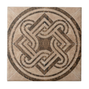 Carreau Design marron antique