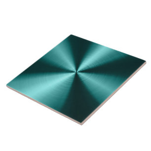 Carreau Design métallique bleu-vert Look en acier inoxydab