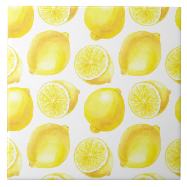Carreau Design motif citron (Devant)