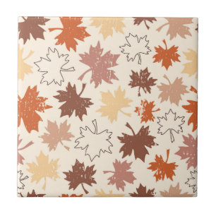 Carreau Design naturel automne, feuille d'érable d'automne