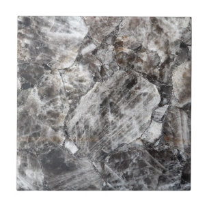 Carreau Design Smokey Quartz Crystal Gemstone Impression