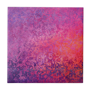 Carreau Design texturé Abstrait en rose et violet