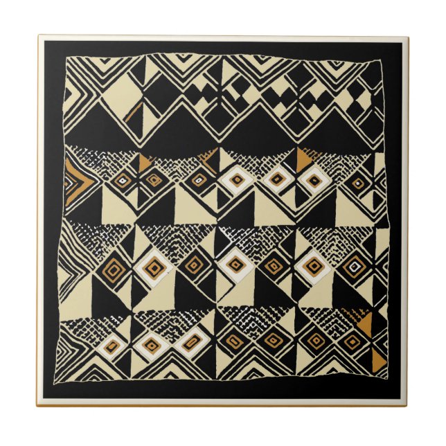 Carreau Designs africains inspirés de Kuba (Devant)