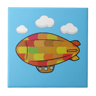 Carreau Dessin Blimp Style Vintage