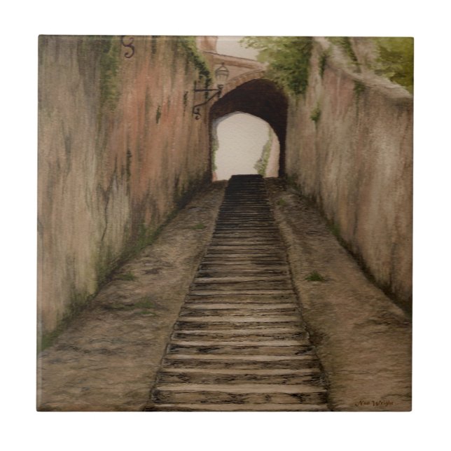 Carreau Dessous de verre en céramique italien Walkway (Devant)