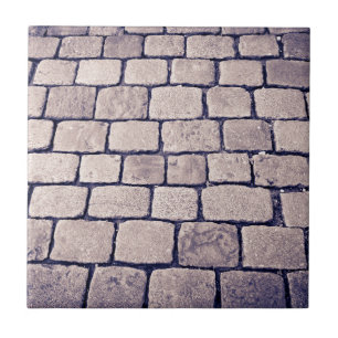 Carreau Détail de rue pavée, Horizontal