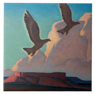 Carreau Deux aigles par Maynard Dixon