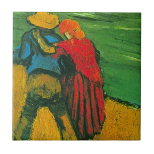 Carreau Deux amants par Vincent van Gogh