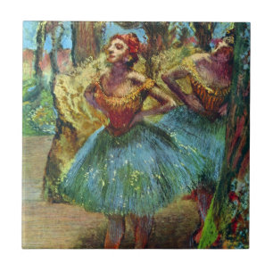 Carreau Deux danseurs d'Edgar Degas, Ballet Art Vintage