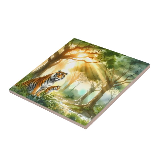 CARREAU DEUX TIGRES (Côté)