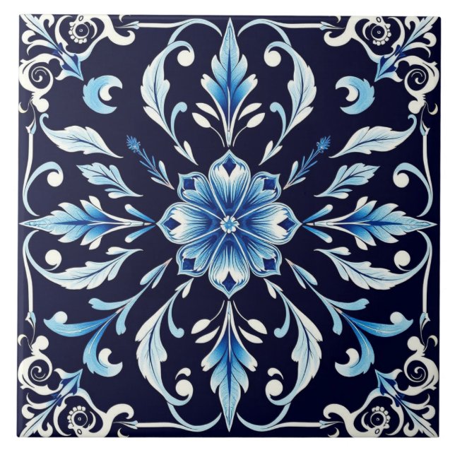 carreau d'harmonie bleue (Devant)
