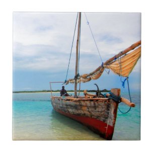Carreau Dhow traditionnel, Zanzibar, Tanzanie